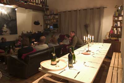 chalet les frenes bed and breakfast. Breakfast room